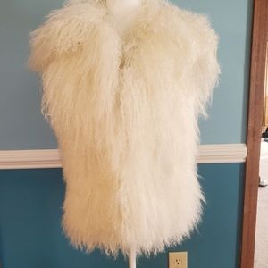 Michael Kors Authentic Mongolian Fur Vest size S
